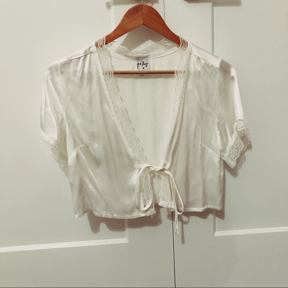 Silk crop top
